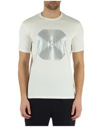 Armani Exchange - Slim fit t-shirt aus stretch-baumwolle - Lyst