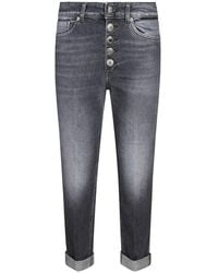 Dondup - Jeans ,Zwart ,Katoen Koons Cropped Jeans - Lyst