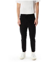 DRYKORN - Broeken ,Zwart ,Katoen Jeger Slim-Fit Broek - Lyst