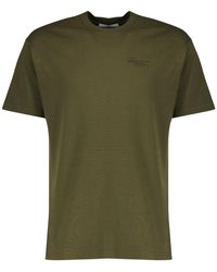Givenchy - Tops ,Groen ,Katoen Stamp Print Katoenen T-Shirt - Lyst