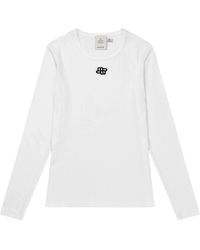 Munthe - Tops ,Wit ,Katoen Pote T-Shirt - Lyst