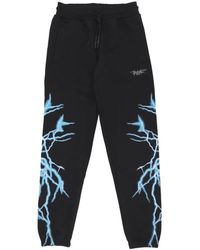 PHOBIA ARCHIVE - Broeken ,Zwart ,Katoen Lateral Lightning Print Pants - Lyst