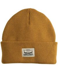 Levi's - Accessoires ,Bruin ,Backpatch Beanie - Lyst