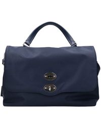 Zanellato - Blaue Technische Stoff Leder Tasche - Lyst