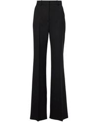 Sportmax - Broeken ,Zwart ,Wol Oxalis Flared Broeken - Lyst