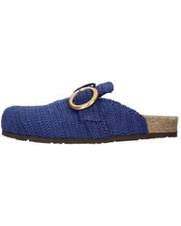 Maliparmi - Schoenen ,Blauw ,Katoen Gehaakte Katoenen Klompen - Lyst