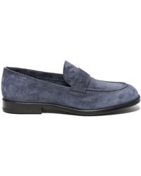 Alexander Hotto - Blaue wildleder-loafer mit memory foam - Lyst