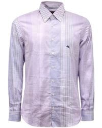 Etro - Slim Fit Baumwollhemd Made - Lyst