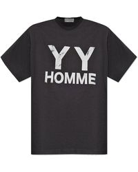 Y-3 - Bedrucktes t-shirt - Lyst