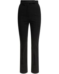 Max Mara - Schwarze Straight-Leg Hose Hohe Taille - Lyst