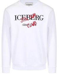 Iceberg - Slim Fit Crew Neck Sweatshirt - Lyst