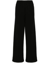 Wardrobe NYC - Broeken ,Zwart ,Zwarte Geribbelde Gebreide Broek - Lyst