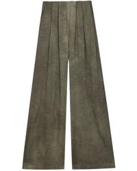 Cortana - Broeken ,Groen ,Leer Opalo Wijde Broek - Lyst