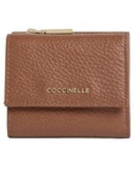 Coccinelle - Metallic Soft Geldbörse - Lyst