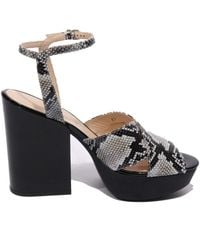Hogan - Schoenen ,Veelkleurig ,Leer Ice Sandaal Slingback - Lyst