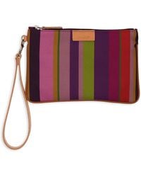 Gallo - Bolso Contemporáneo En Morado Con Rayas Multicolores, Mujer, Talla - Lyst