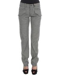 Ermanno Scervino - Checkered Cotton Casual Pants - Lyst