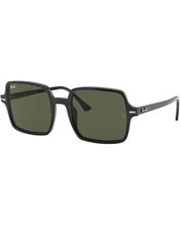 Ray-Ban - Accessoires ,Zwart ,Square Ii Zonnebril - Lyst