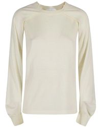 Helmut Lang - Merino crew neck shrug - Lyst