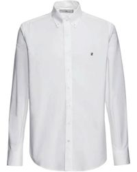Carolina Herrera - Grosgrain Poplin Overhemd Met Initialen - Lyst