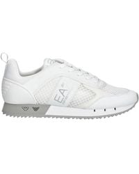 EA7 - Logo-Detail Schnürsneakers - Lyst