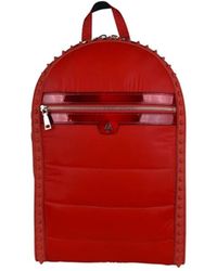Christian Louboutin - Roter nylon-rucksack mit metall-details - Lyst