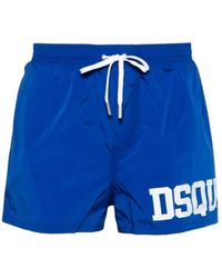 DSquared² - Badmode ,Blauw ,Nylon Nylon Strandkleding - Lyst