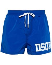 DSquared² - Badmode ,Blauw ,Nylon Nylon Strandkleding - Lyst