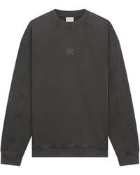 Filling Pieces - Sweatshirt Boxy Geborduurd Vintage Zwart - Lyst
