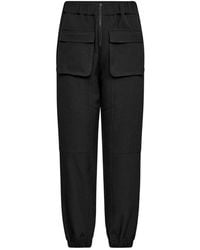 co'couture - Broeken ,Zwart ,Polyester Zwarte Broek Met Zakken En Ritsdetail - Lyst