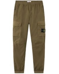 Stone Island - Cotton Trousers - Lyst