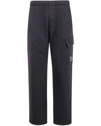 C.P. Company - Diagonal Raised Fleece Cargo Sweatpants - Lyst