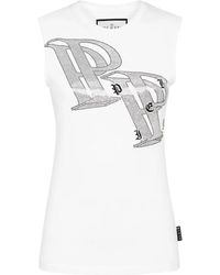Philipp Plein - Full Strass Tank Top Wire Frame - Lyst