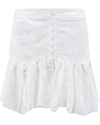 Isabel Marant - Ruffle Mini Rok - Lyst