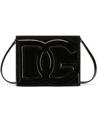 Dolce & Gabbana - Leren Crossbodytas Met Dg Logo - Lyst