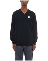 COMME DES GARÇONS PLAY - V-Neck Knitwear - Lyst