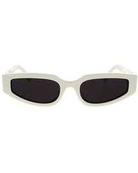 Celine - Gafas de sol geométricas con montura marfil y lentes grises - Lyst