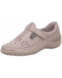 Waldläufer - Damen Flache Schuhe Aus Nubukleder - Lyst