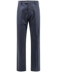 McQueen - Broeken ,Blauw ,Katoen Getailleerde Rechte Broek Blauw Katoen - Lyst