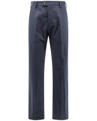 McQueen - Broeken ,Blauw ,Katoen Getailleerde Rechte Broek Blauw Katoen - Lyst