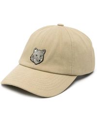 Maison Kitsuné - Canvas baseball cap bold fox head patch - Lyst