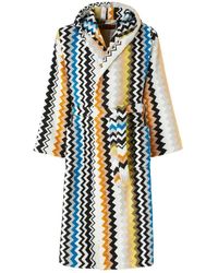Missoni - Nachtkleding ,Veelkleurig ,Zwarte Zelfbindend Accessoire Met Zakken - Lyst
