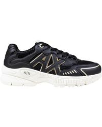 ARMANI EXCHANGE - Schoenen ,Zwart ,Leer Damessneakers Xw 002153 Af 19535 - Lyst