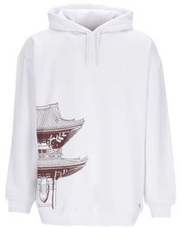 DOLLY NOIRE - Hoodies & Sweatvesten ,Wit ,Katoen Tokyo Hoodie Wit - Lyst