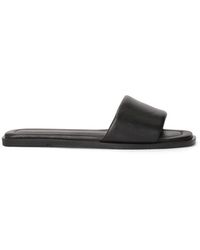 Kazar - Schoenen ,Zwart ,Leer Zwarte Muiltjes Met Slip-On Op Een Platte Zool - Lyst