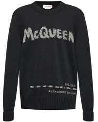 McQueen - Round-Neck Knitwear - Lyst