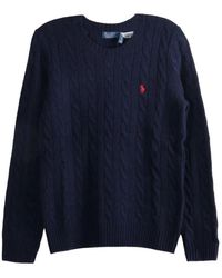 Polo Ralph Lauren - Cable Knit Crewneck Sweater - Lyst