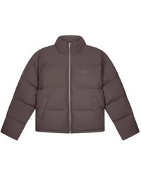 OLAF HUSSEIN - Jassen ,Bruin ,Polyester Puffer Jacket - Lyst