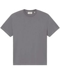 FRAME - Tops ,Grijs ,Katoen Light Cotton Tee - Lyst