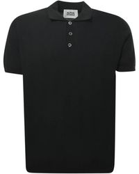 Alpha Studio - Tops ,Zwart ,Katoen Polo Shirt - Lyst